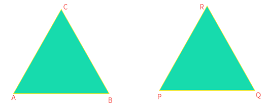 “Two congruent triangles”