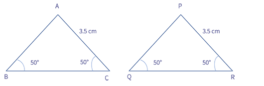 “2 congruent triangles using AAS”