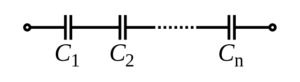 combination of capacitors in series