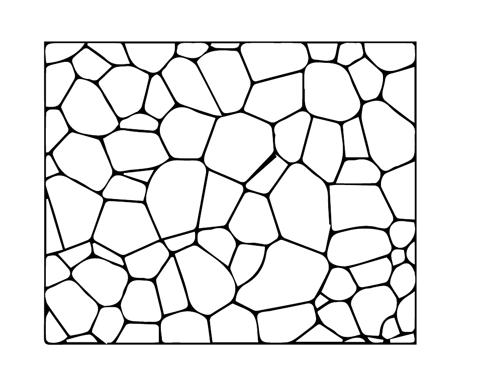 The diagram shows different grain boundaries in a material section.